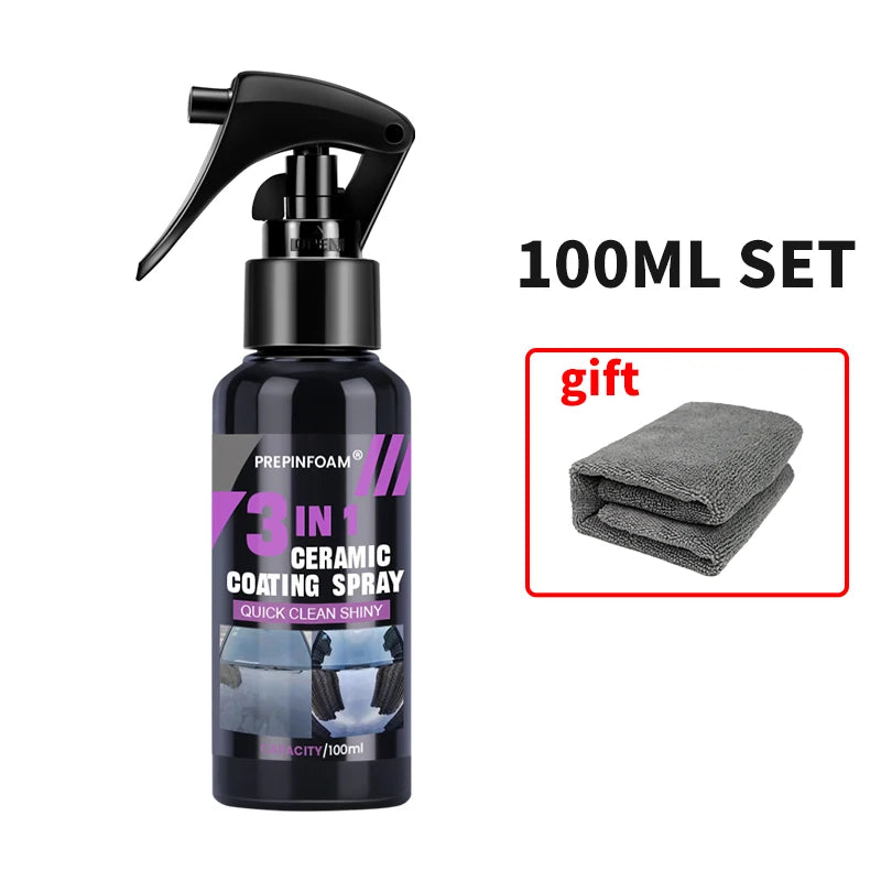 3 in 1 Car Ceramic Liquid Coating Spray