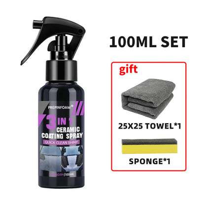 3 in 1 Car Ceramic Liquid Coating Spray